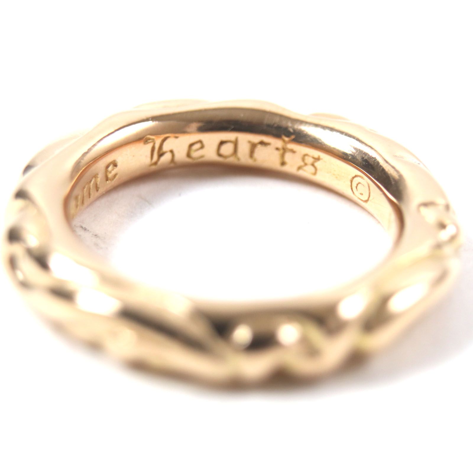 極美品▽CHROME HEARTS クロムハーツ スクロールバンド リング