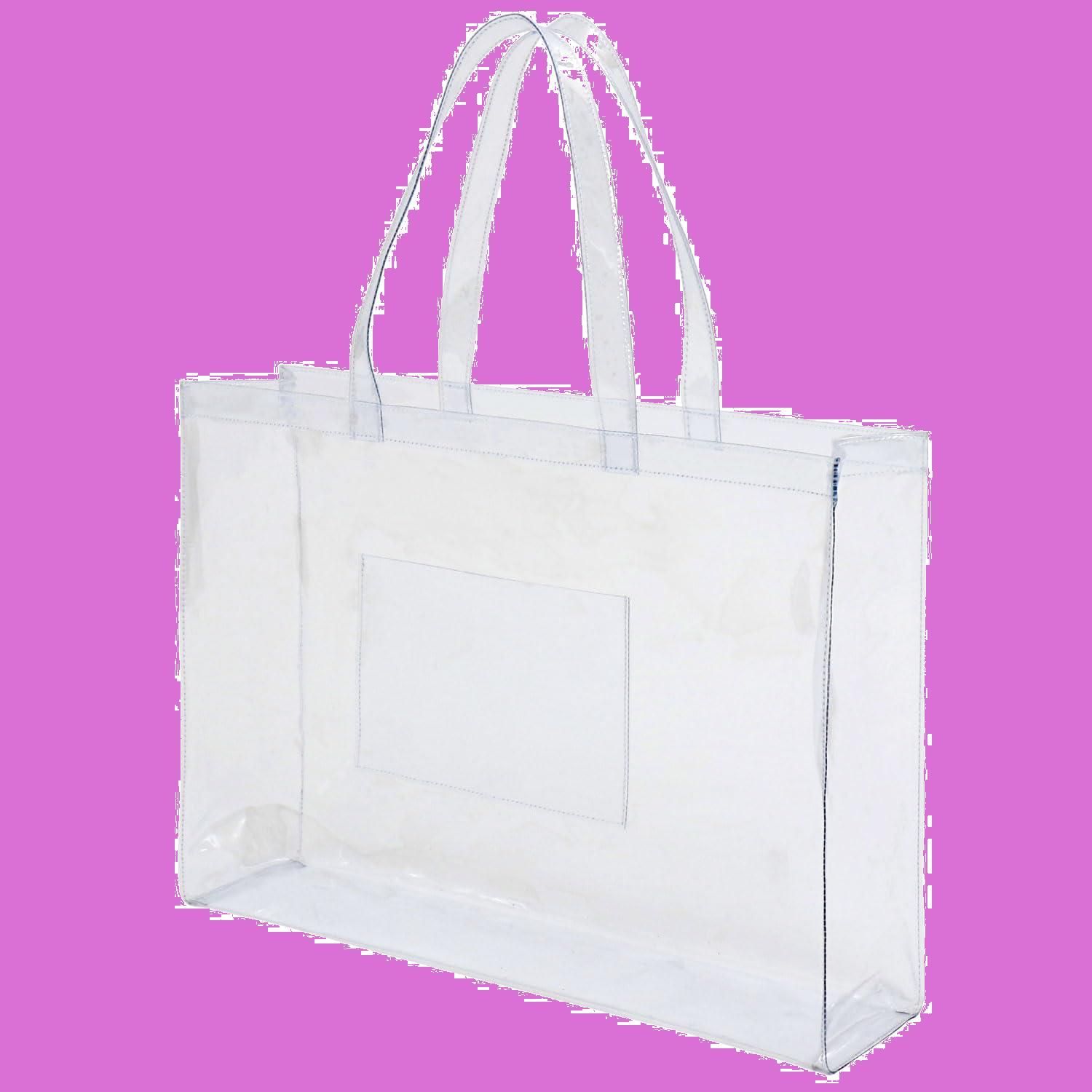 【在庫処分】[アストロ] ビニールバッグ Lサイズ クリアバッグ A3サイズ対応 ポケット付き 透明 トートバッグ プールバッグ 手提げ 痛バッグ スパバッグ ジム スイミング 旅行 アウトドア 327-