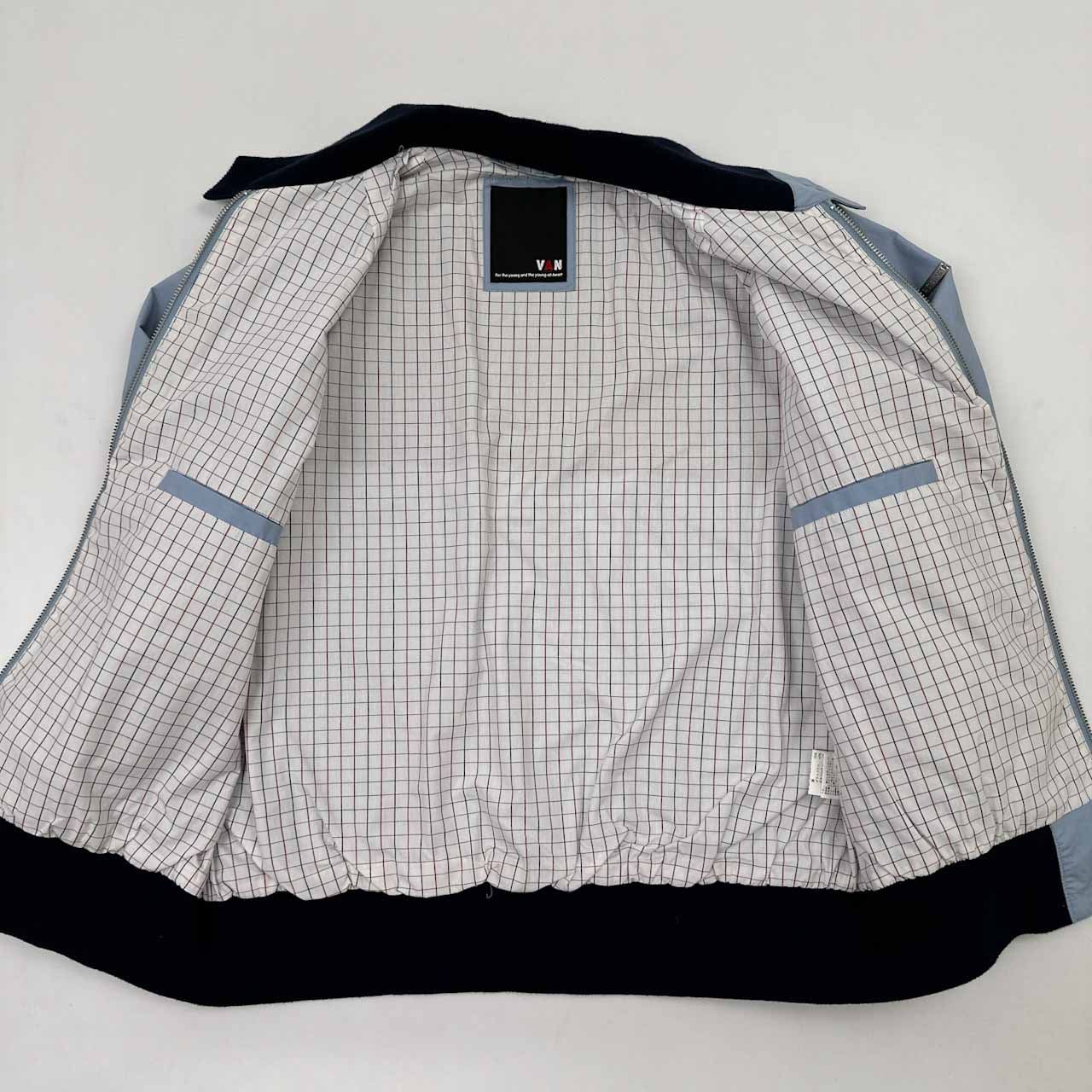 VAN JAC ドリズラージャケット アーチロゴ 裏チェック VAN JAC】ヴァン