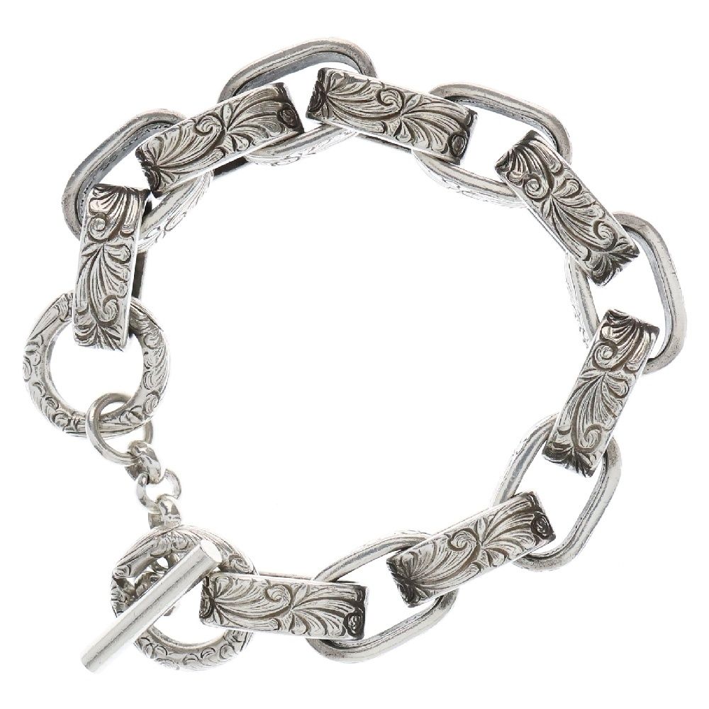 WAKAN SILVER SMITH ワカンシルバースミス Arabesque Hopi chain bracelet アラベスク ホピチェーンブレスレット BN-079 シルバー