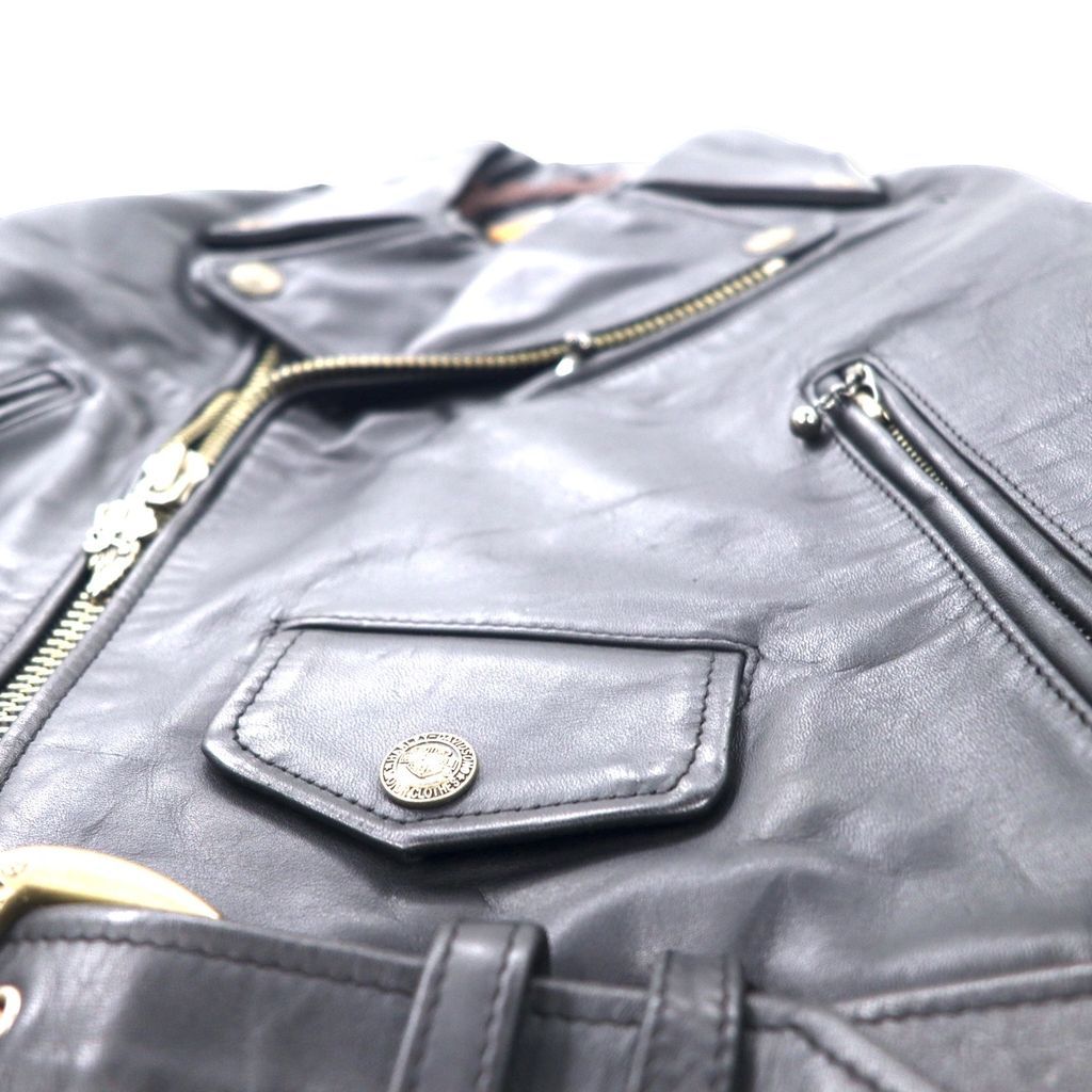 上質 革ジャン カウハイド メンズ 50's J-24タイプ ダブル ライダース