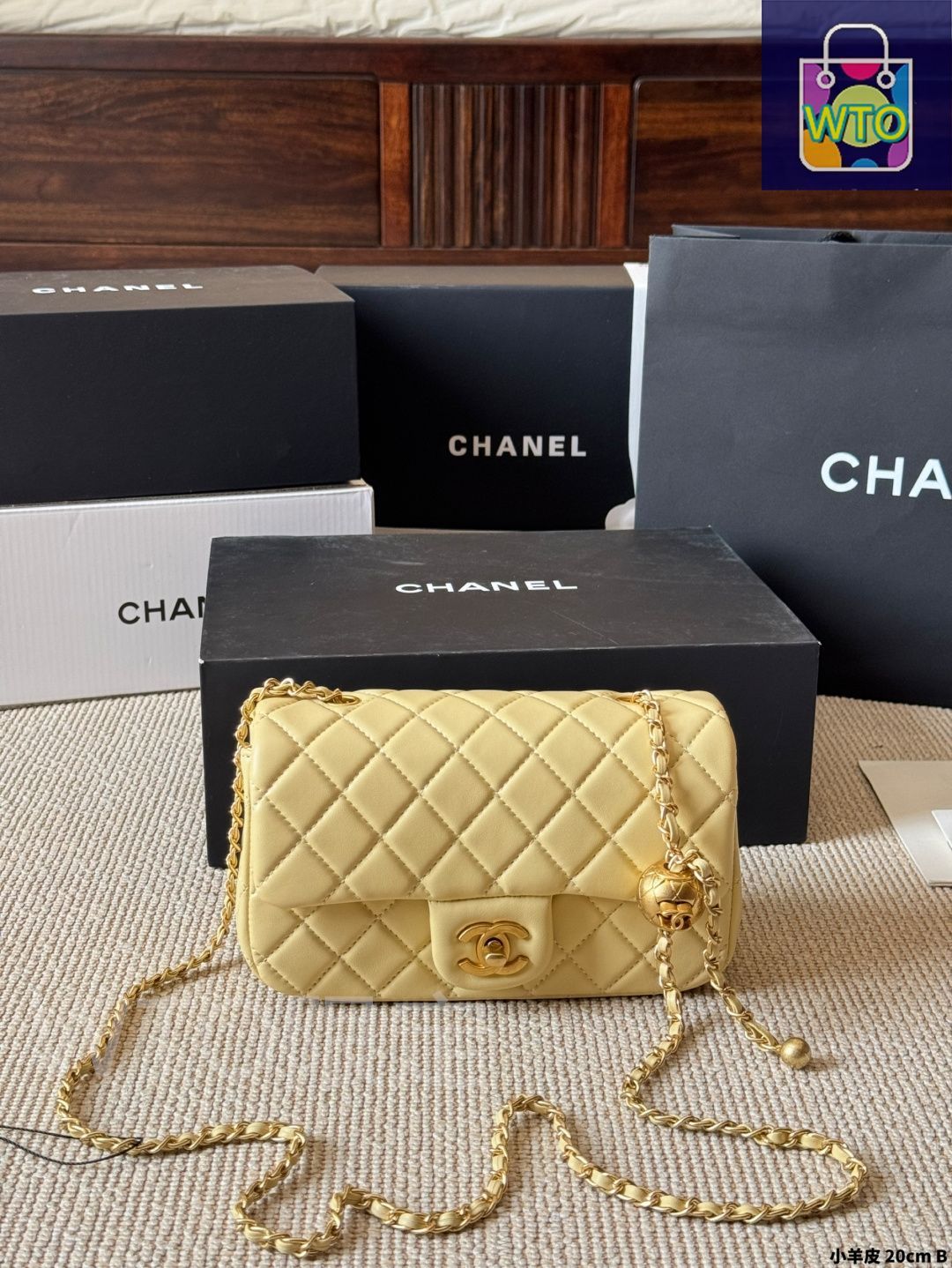  今日 Chanel G en Ball Square Flap Bag 小羊皮バージョン Arrival -WTO輸入4 トートバッグ バッグ