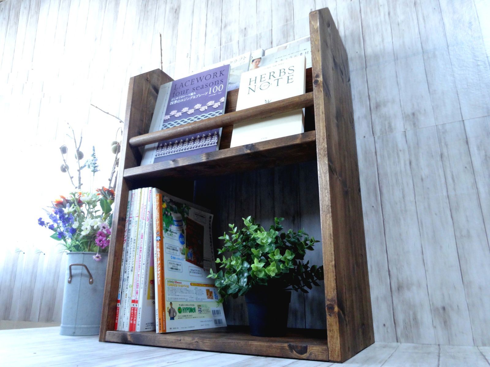 雑誌＆絵本ラック ショート