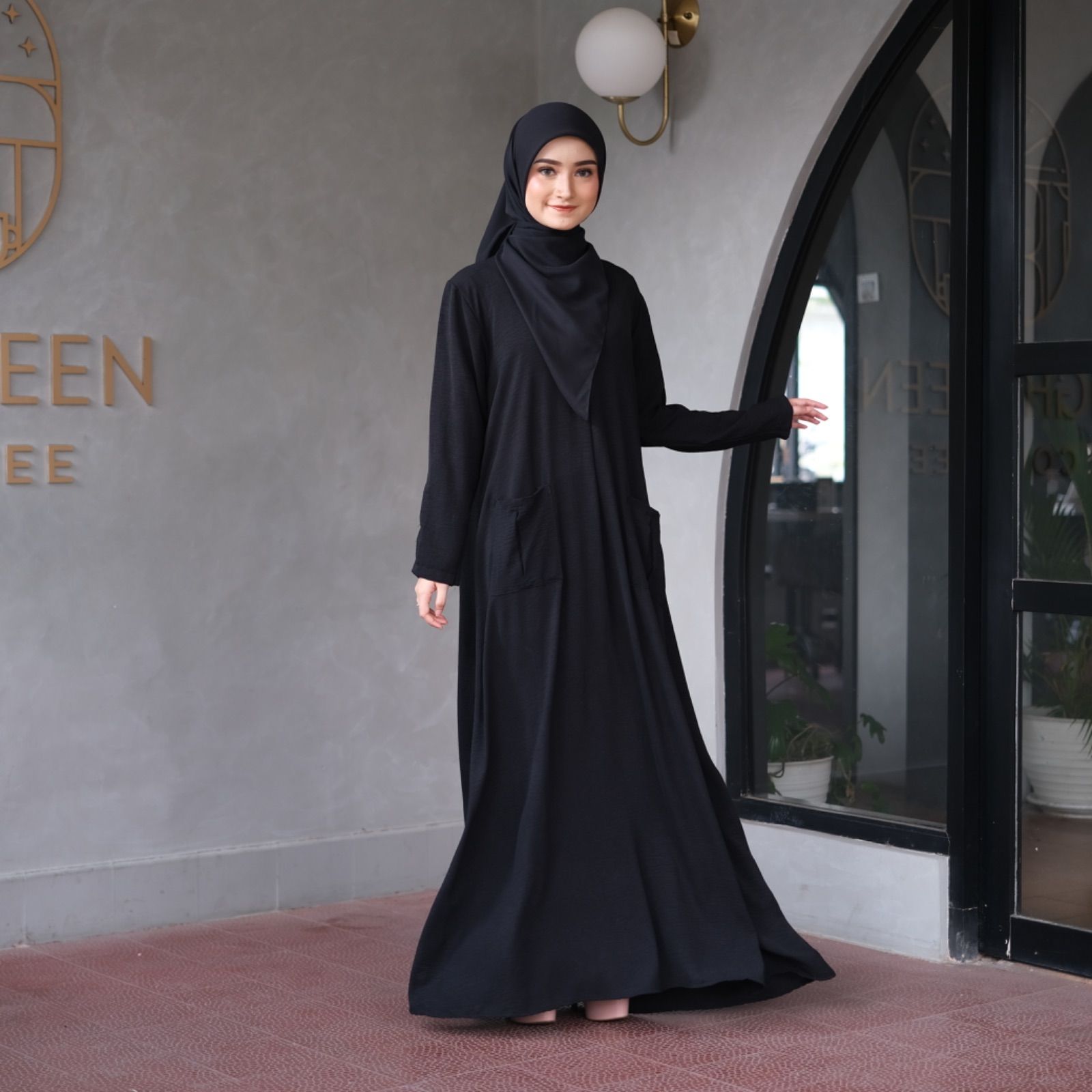 ムスリムロングドレス(ヒジャブ・ニコブ別売)Arissa Abaya Long Dress  