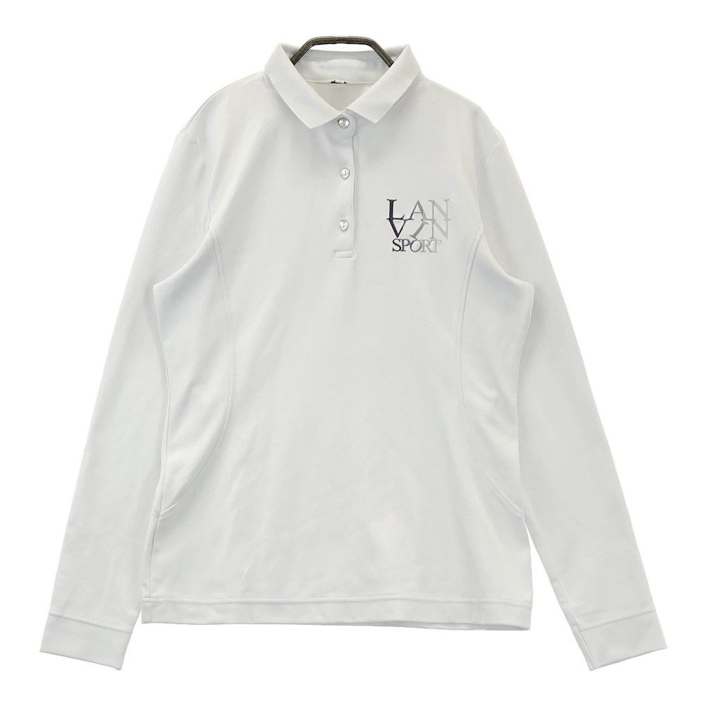 LANVIN SPORT ランバンスポール 長袖ポロシャツ　サイズ38（M） LANVIN SPORT ランバン スポール 長袖ポロシャツ ブラック系