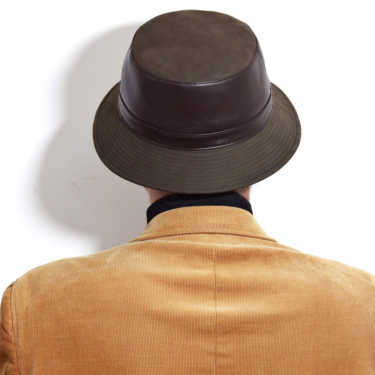 DAKS シープスキン 帽子 メンズ サハリハット 秋冬 羊革 ダックス サファリハット レザー 日本製 ハット 高級 ブランド 茶 ブラウン［ bucket hat ］男性 誕生日 帽子 父の日 ギフト クリスマス プレゼント ギフト包装 ラッピング無料 送料無料 DAKS (ダックス) シープスキン 帽子 メンズ サハリハット 秋冬 羊革