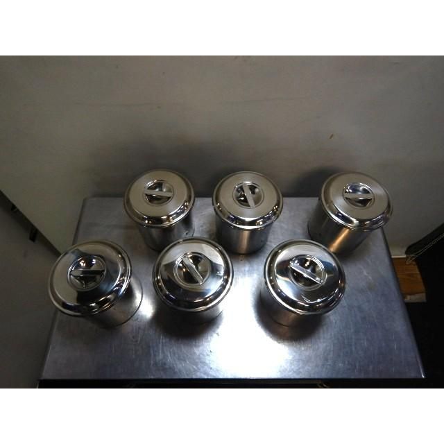 6個セット】クローバー 18-8 ステンレス 丸 テーパー キッチン