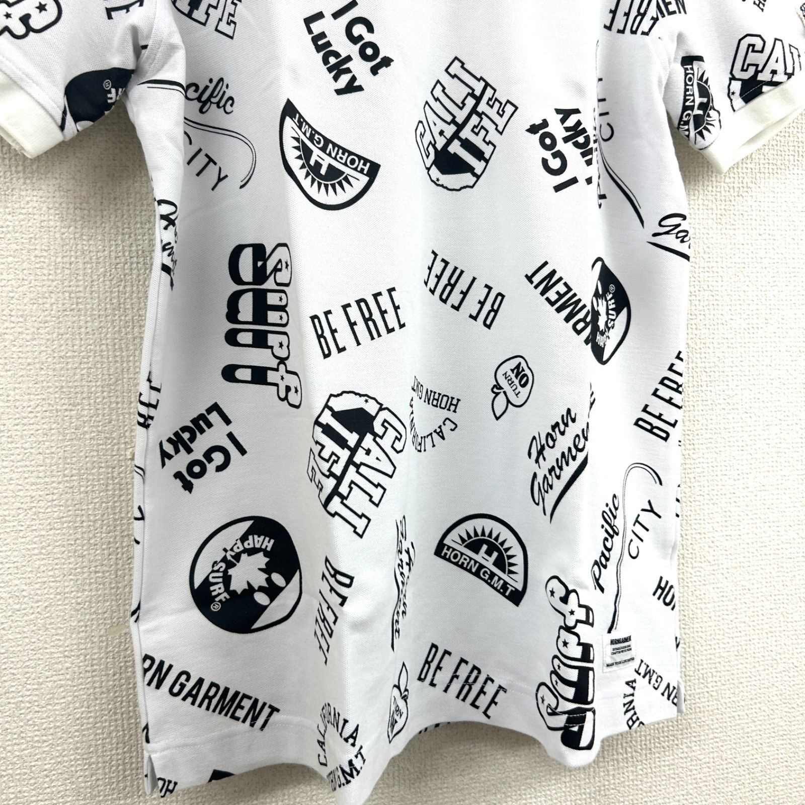 美品】HORN GARMENT ホーンガーメント メンズ 半袖ポロシャツ