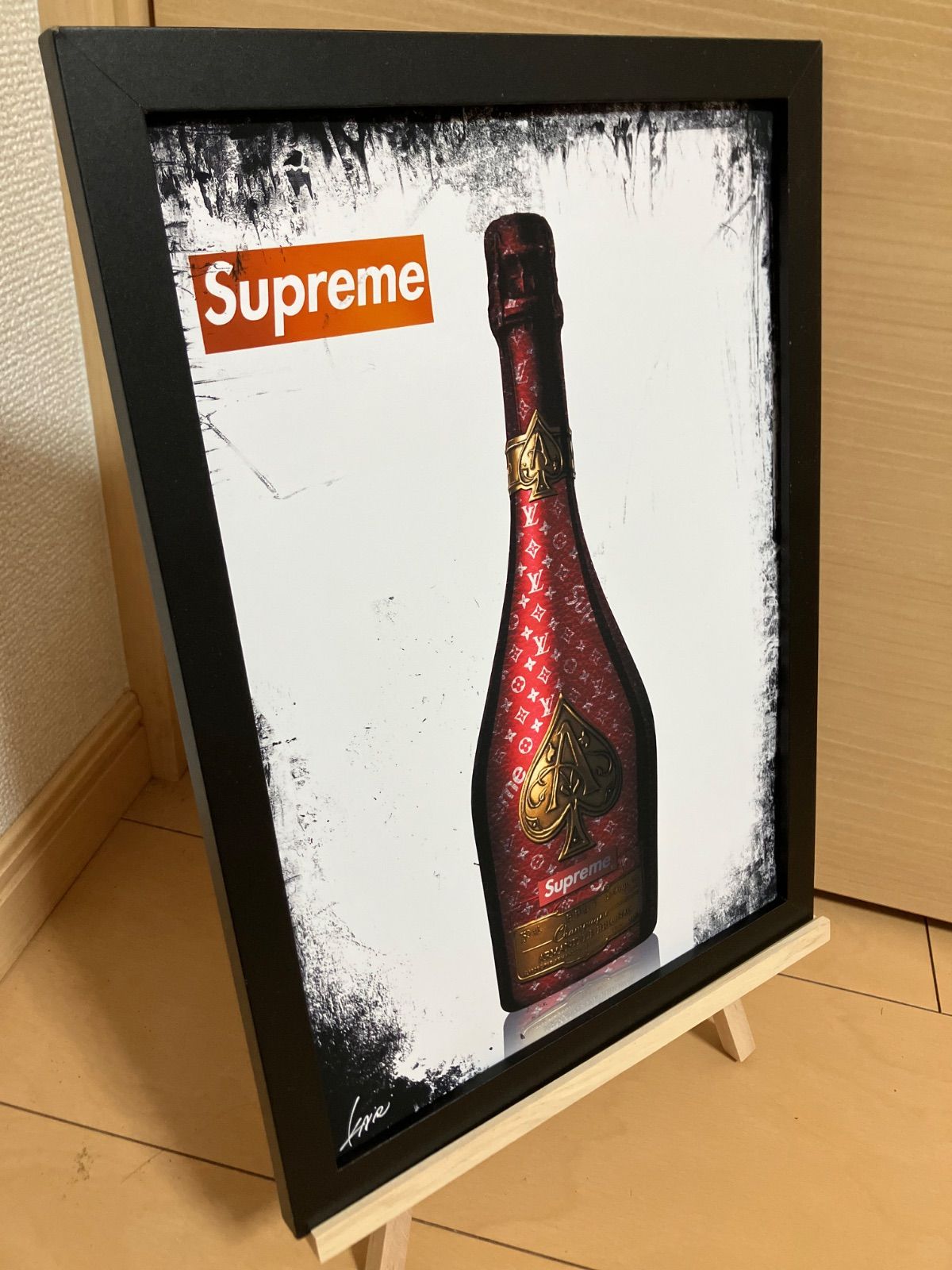 LOUIS VUITTON type☆A4額装済オマージュアートインテリア