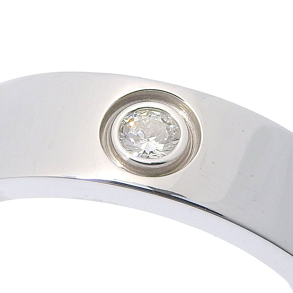 CARTIER】カルティエ ラブリング ハーフダイヤ K18ホワイトゴールド