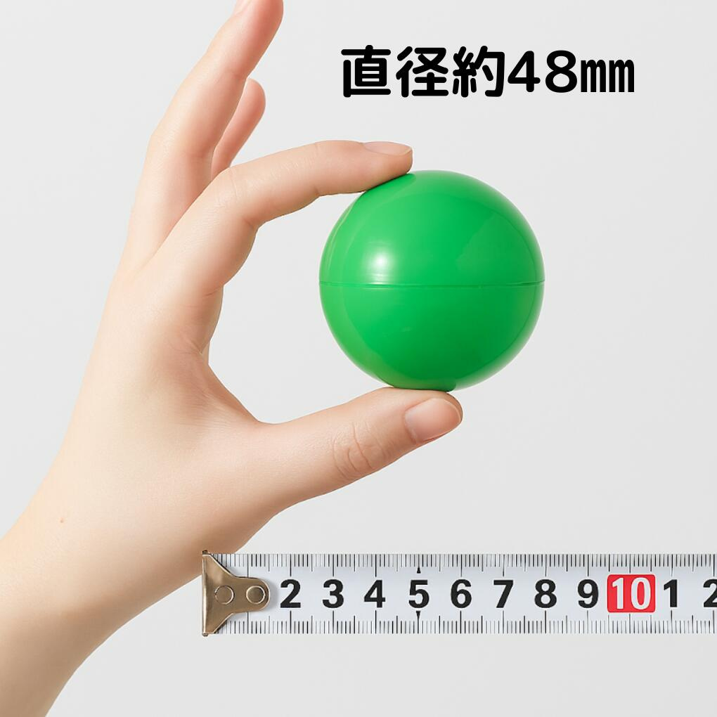 【家庭用イベントや遊びに最適】48mm 半透明カプセル 10個セット 軽量プラスチック製 空容器 丸型 ガチャガチャパーツ ハンドメイド素材 小物整理ケース 幼児教育 工作用 玩具収納 キャンディ入れ ガチャごっこ 保育園・児童クラブに人気