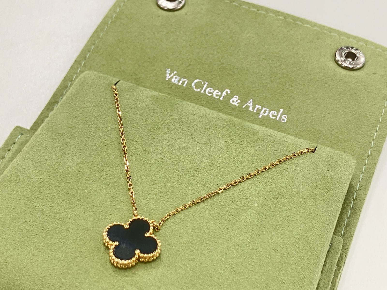 Van Cleef & Arpeles アルハンブラ ヴァンクリ K18YG ヴィンテージ アルハンブラ K18YG オニキス ブレスレット