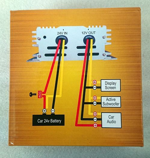 送料無料】新品24Vオーディオ、ナビ取り付けキット！☆24V→12V 電圧変換器 15Aデコデコ！日野、ISUZU、三菱ふそう、UD、18ピン専用 -  メルカリ