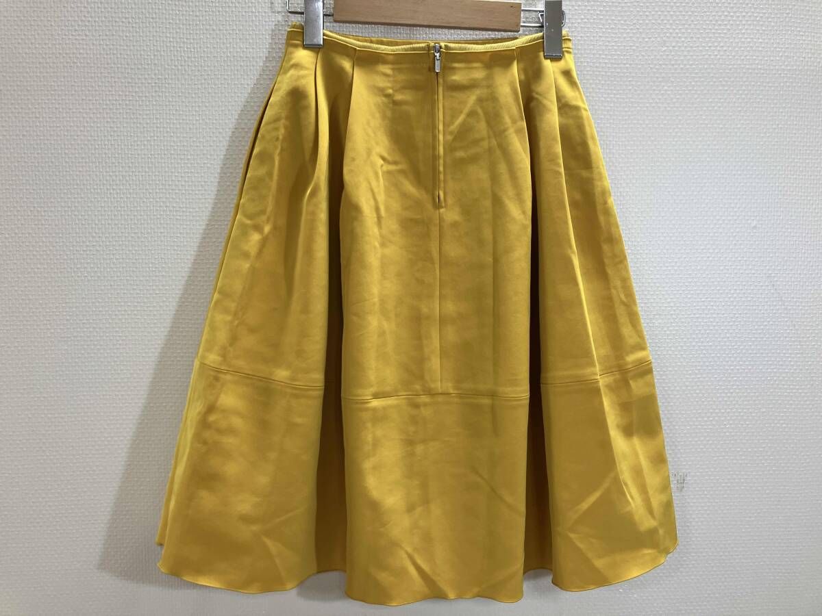 FOXEY フォクシー NEW YORK 38326 タックフ スカート ミドルスカート イエロー 38
