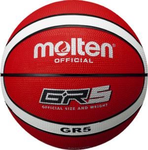 【新品・5営業日で発送】モルテン　バスケ　ＧＲ５　　５ゴウ　品番：ＢＧＲ５ＲＷ　カラー：レッド／ホワイト
