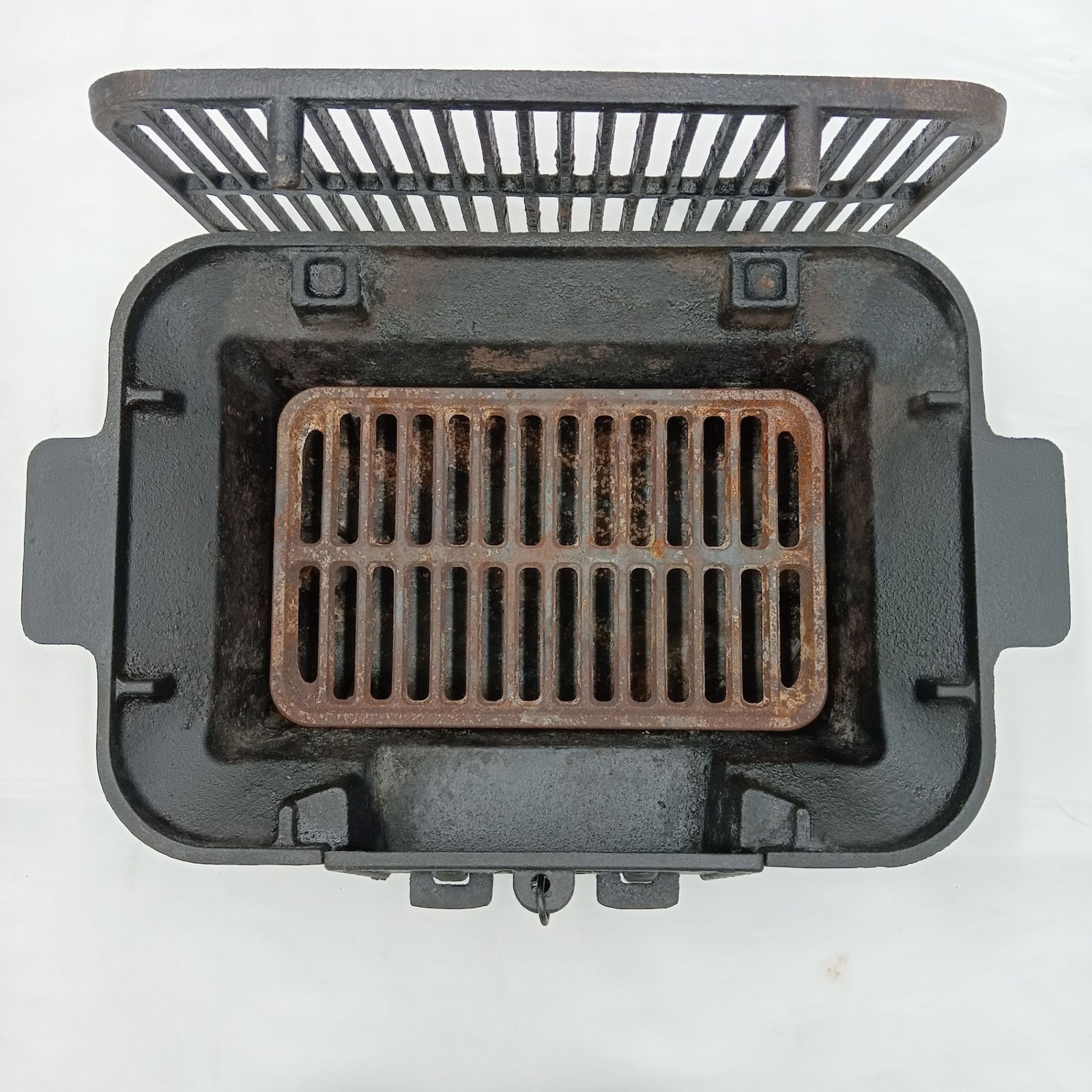 尾上製作所(ONOE) 鉄鋳物こんろ角型/ミニ鋳物コンロ バーベキュー