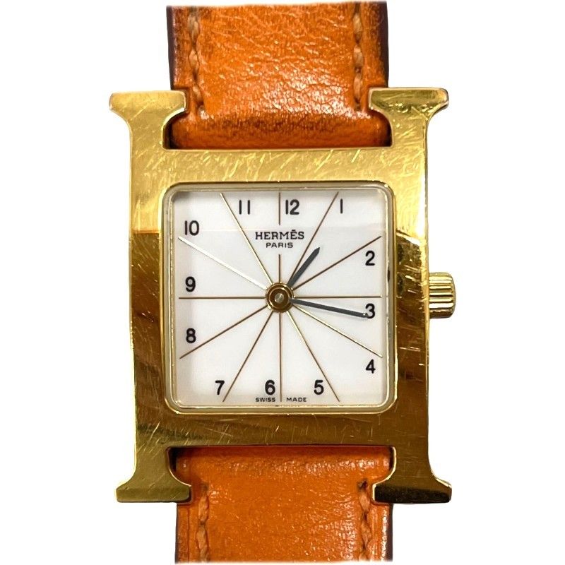 HERMÈS エルメス Hウォッチ HH1.201.130 腕時計レディース