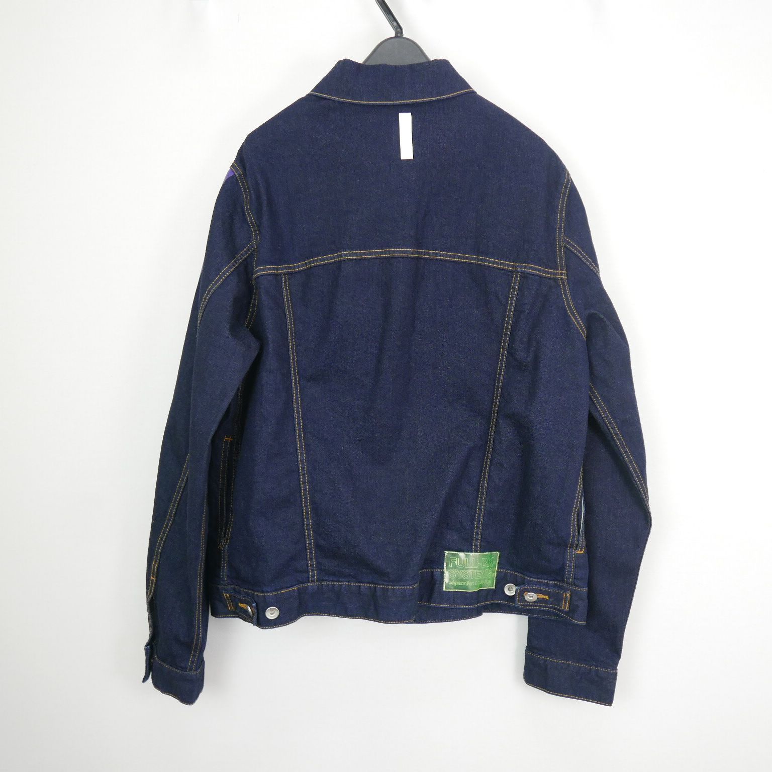 18SS FULL-BK フルビーケー ZIP PRINT LINE DENIM JACKET INDIGO