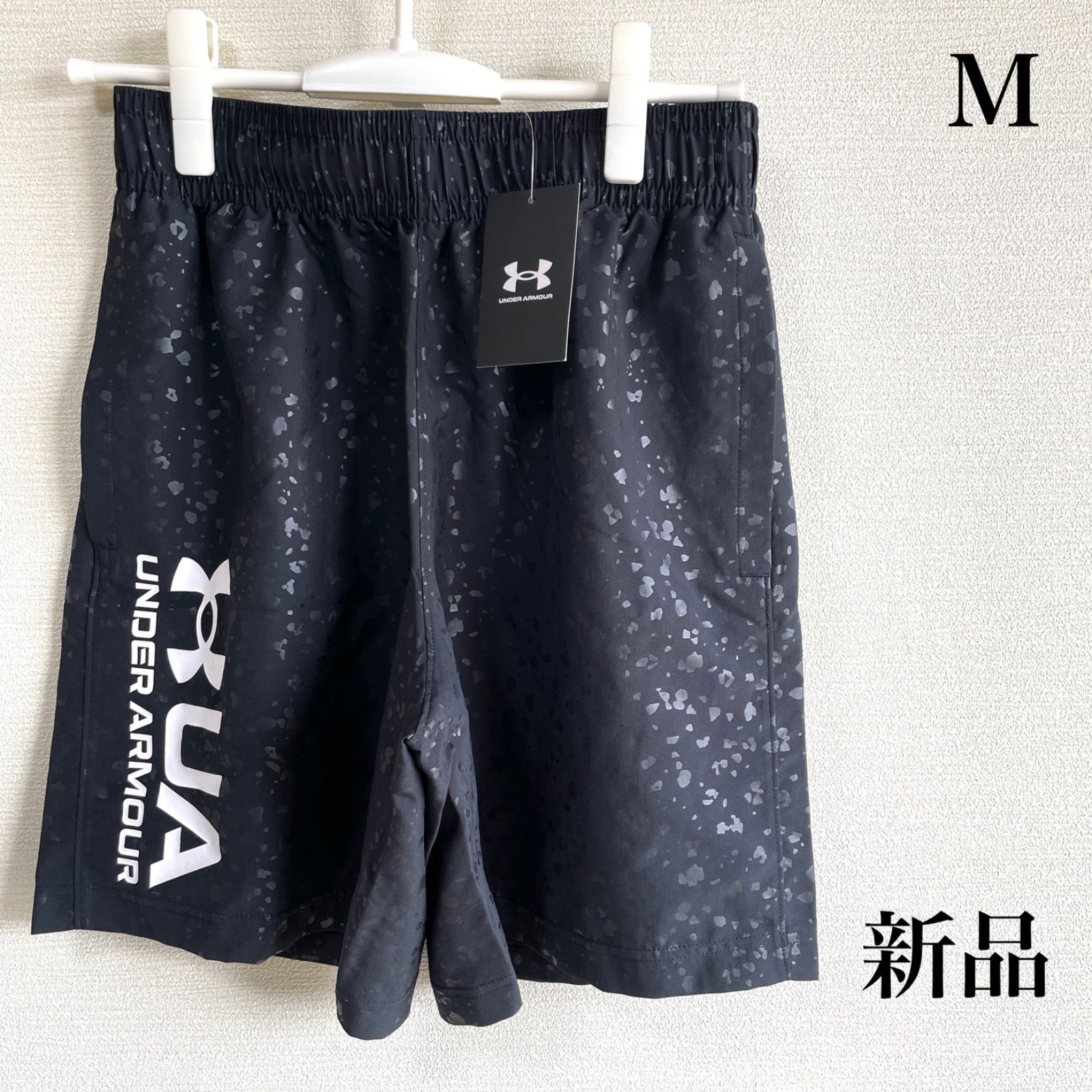 新品】アンダーアーマー ハーフパンツ メンズ M 黒 ブラック UNDER ARMOUR トレーニング - メルカリ