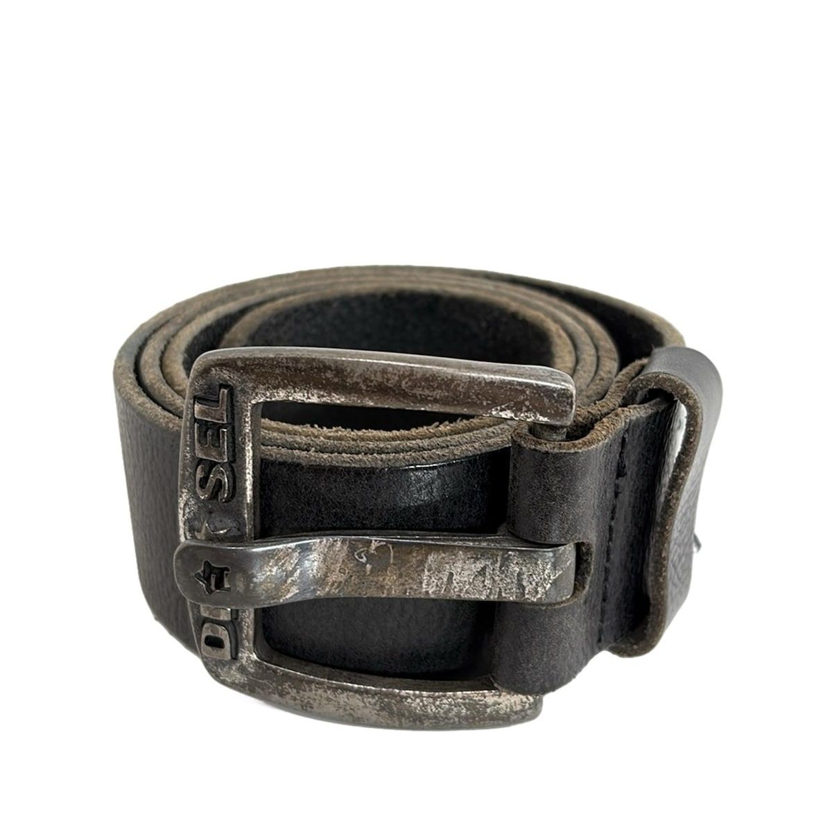 DIESEL スタッズ付きレザーベルト 85 DIESEL スタッズ付きレザーベルト サイズ85/34 ディーゼル