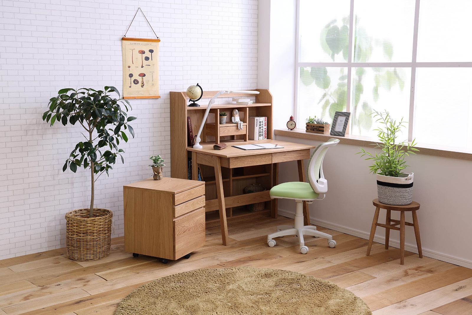  数量 幅100 cm 奥行き55 学習机 天然木製 デスク オーク突板 アッシュ無垢材 ハッチNA 関家具 Sekikagu 344234 その他 ベビー家具 寝具