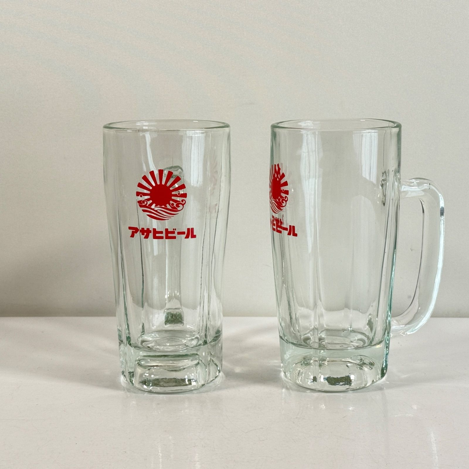 ☆［明治大正ロマン］戦前のアサヒビールのビアジョッキ 明治大正ロマン］戦前のアサヒビールのビアジョッキ 明治大正