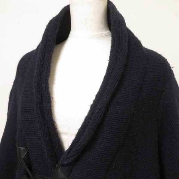 リミフゥ ロングガウンコート ニット ウール ブラック 黒 ヨウジヤマモト 楽天市場】【中古】美品 LIMI feu リミフゥ ヨウジヤマモト ウール