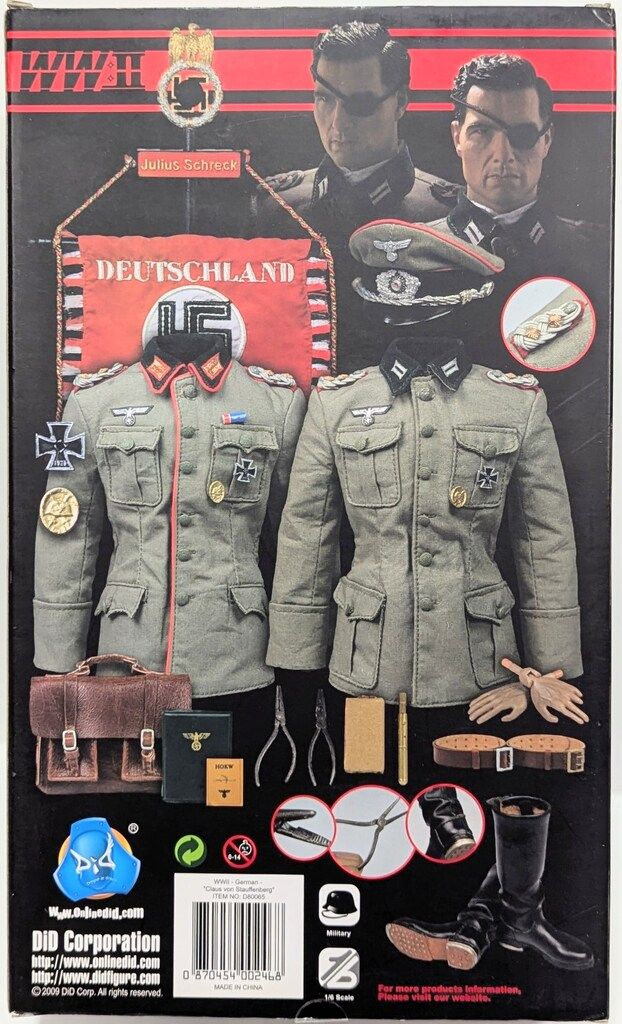 DIDコーポレーション 12インチ WWII German Claus von Stauffenberg WWII