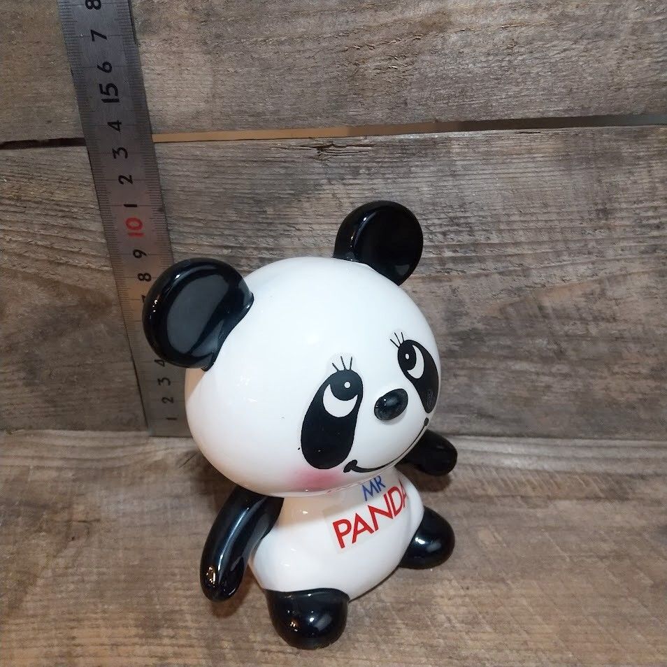 昭和レトロ 内藤ルネ パンダさん 貯金箱 内藤ルネ パンダ貯金箱 22cm