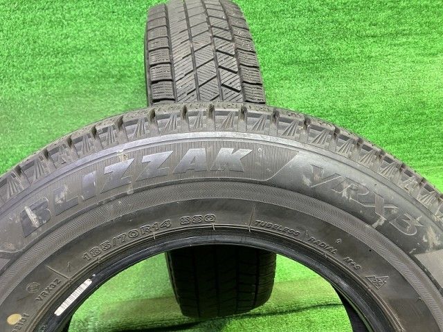 BRIDGESTONE スタッドレス ブリヂストン ブリザックVRX3 185 70R14 2本 6ミリ 2021年 FFCRYSTALESIA_COM