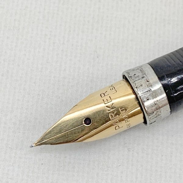 PARKER 万年筆　U.S.A. ペン先14K Parker パーカー 万年筆 ペン先14K 63 ブラウンマーブル - メルカリ