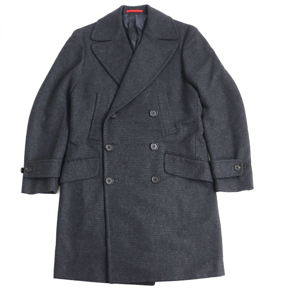 極美品◇ISAIA イザイア ウール100％ ロング丈 ダブルブレスト