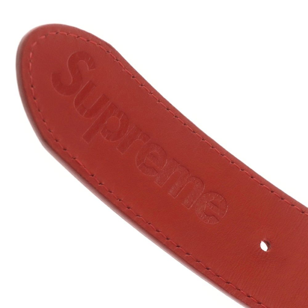シュプリーム 18SS レザー スタッズ ロゴ ベルト レッド supreme SUPREME (シュプリーム) 18SS Studded LOGO Belt スタッズロゴ