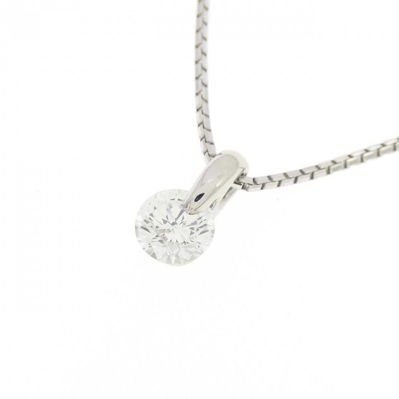 PT ソリティア ダイヤモンド ネックレス 0.215CT - メルカリ 