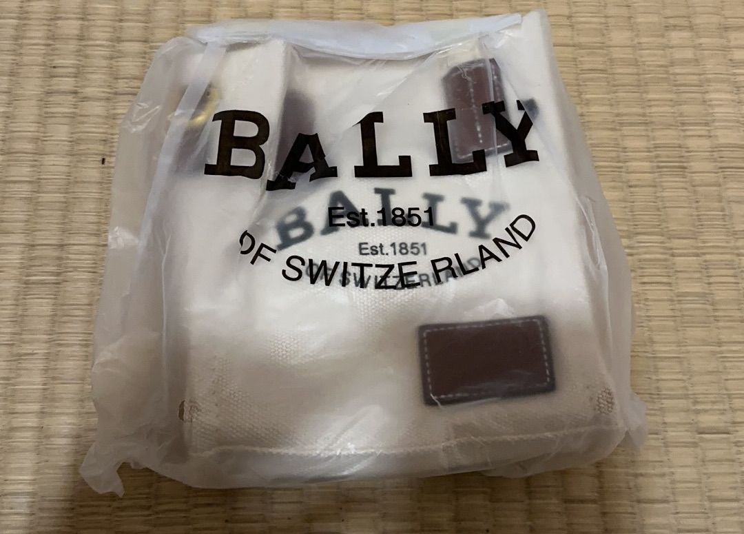 BALLY BALLY ミニトートバッグナチュラルベージュ/レディース メンズ ユニセックス