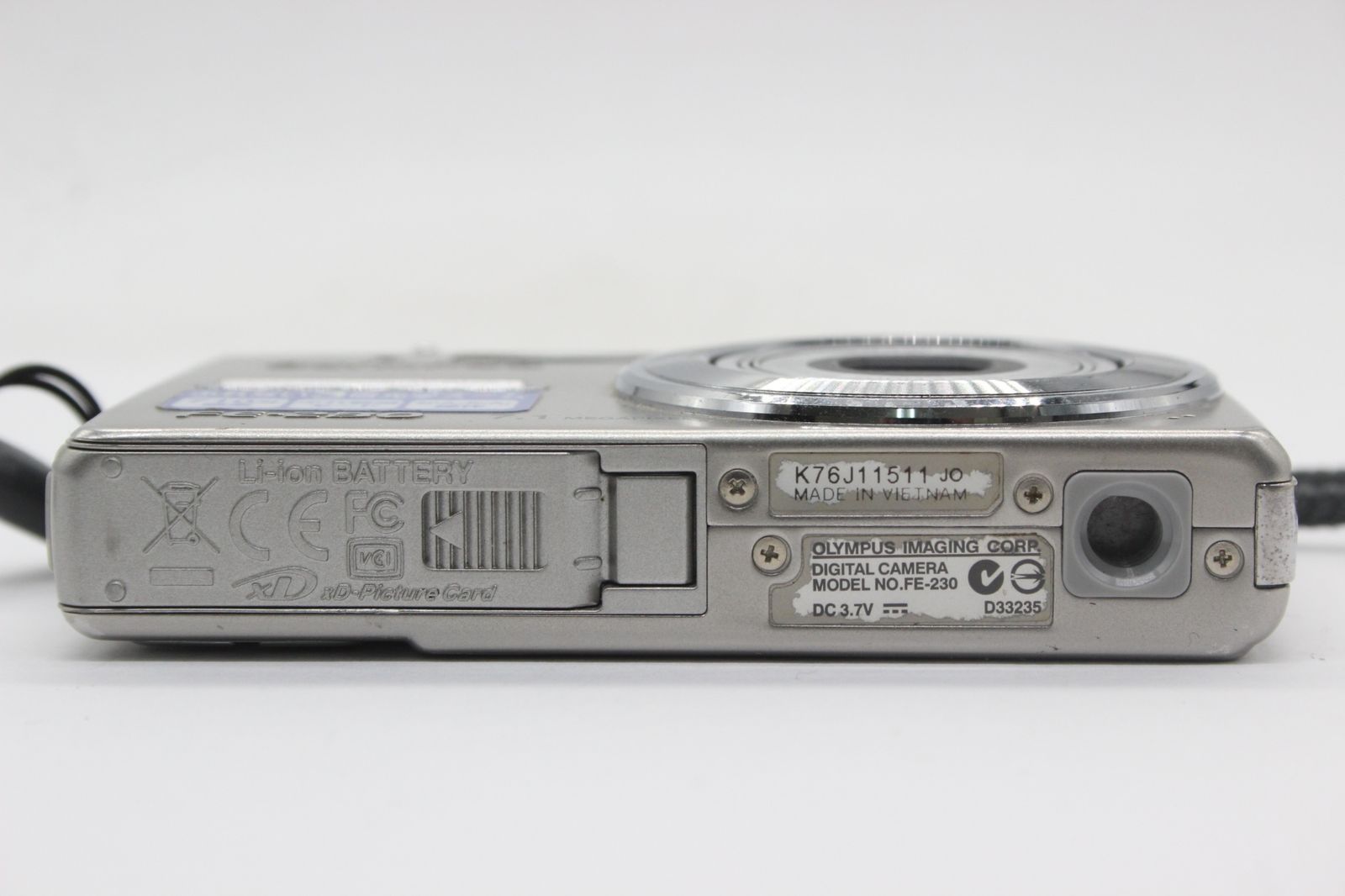 オリンパス 【返品保証】 オリンパス Olympus FE-230 AF 3x バッテリー付き コンパクトデジタルカメラ s7596