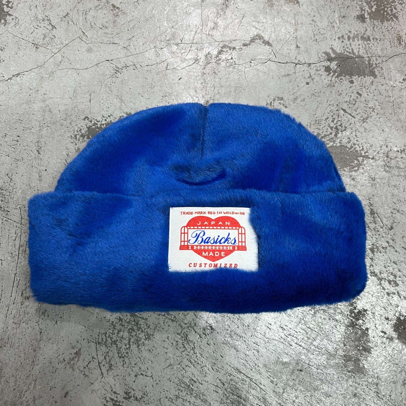 参考上代19800円 BASICKS Faux Chinchilla Beanie フォックスチンチラビーニー ニット帽 帽子 ベイシックス S2.5-1204 S 92650A4