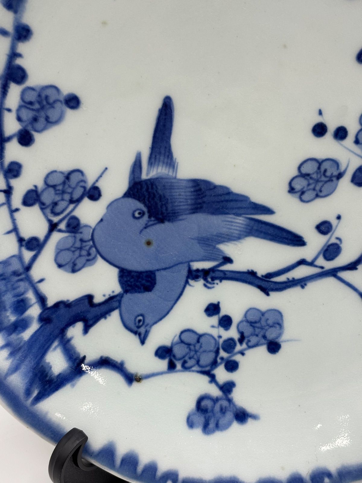 古伊万里 志田窯【染付梅と鳥文皿】30センチ - メルカリ