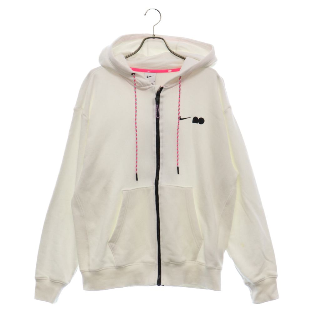 NIKE (ナイキ) Naomi Osaka Collection Full-Zip Up Hoodie Jacket 大坂なおみ ロゴプリントジップアップジャケット ホワイト