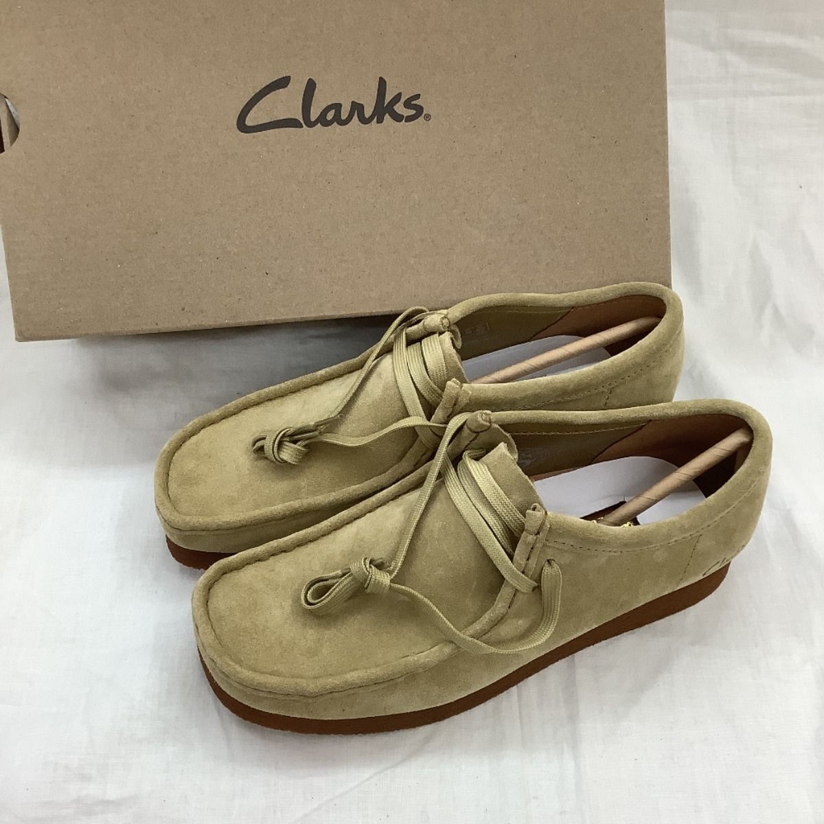 ♪♪CLARKS クラークス ワラビーシューズ SIZE 25cm ベージュ - メルカリ