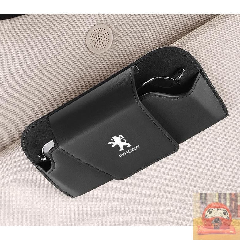 ◇プジョー PEUGEOT◇ブラック◇サングラス収納 レザー メガネ