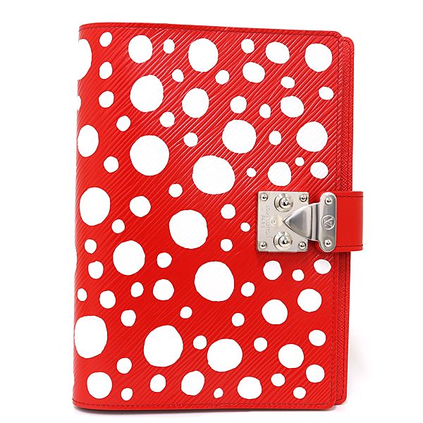 ルイヴィトン LOUIS VUITTON 草間彌生 LV × YK クヴェルテュール カルネ ポール インフィニティ ドット 手帳カバー GI0888 Sランク