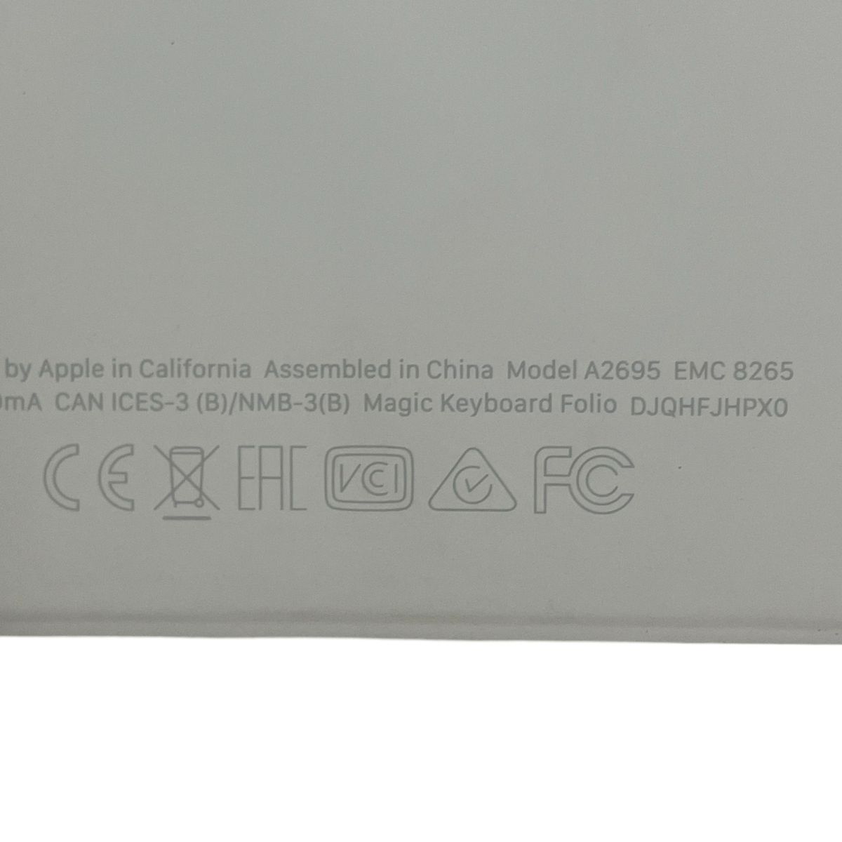 Apple MQDP3J/A A2695 iPad用 Magic Keyboard Folio マジック キーボード 中古 Y10131131