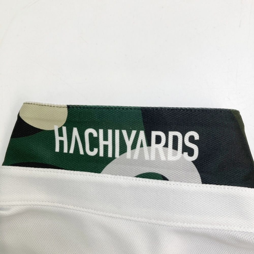 最終値下げスタート！ サイズ L 8YARDS ハチヤーズ 半袖ポロシャツ ホワイト系 240101533499 ゴルフウェア レディース ストスト サマーセール。