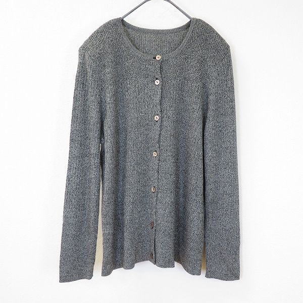 Leilian シルク　グレー カーディガン サイズ13号 定価68250円 Leilian シルク グレー カーディガン サイズ13号 定価68250円