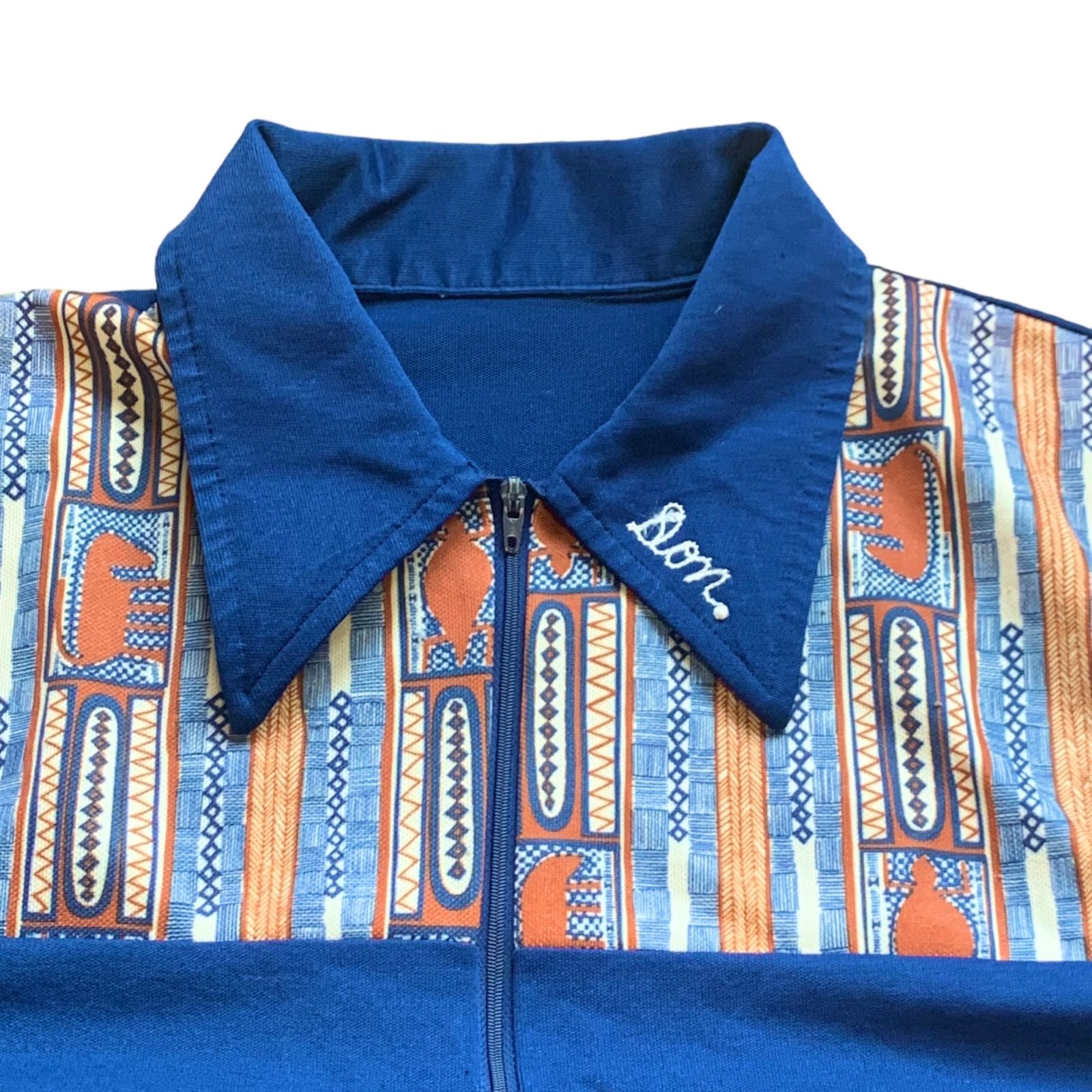 70's Half Zip Bowling Shirts 70年代 ハーフジップ ボーリング