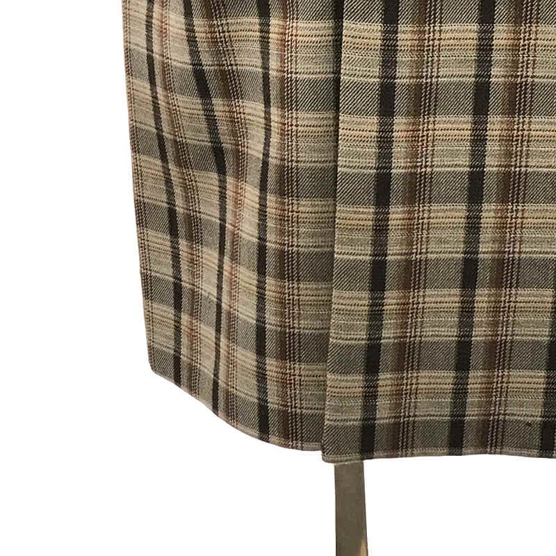 AURALEE 2019AWダブルフェイスチェックステンカラーコート size3