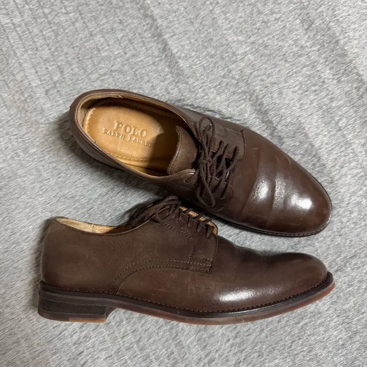 polo ポロ Ralph Lauren ラルフローレン モリントン ブラウン オックスフォード ドレス 靴 7D 250mm