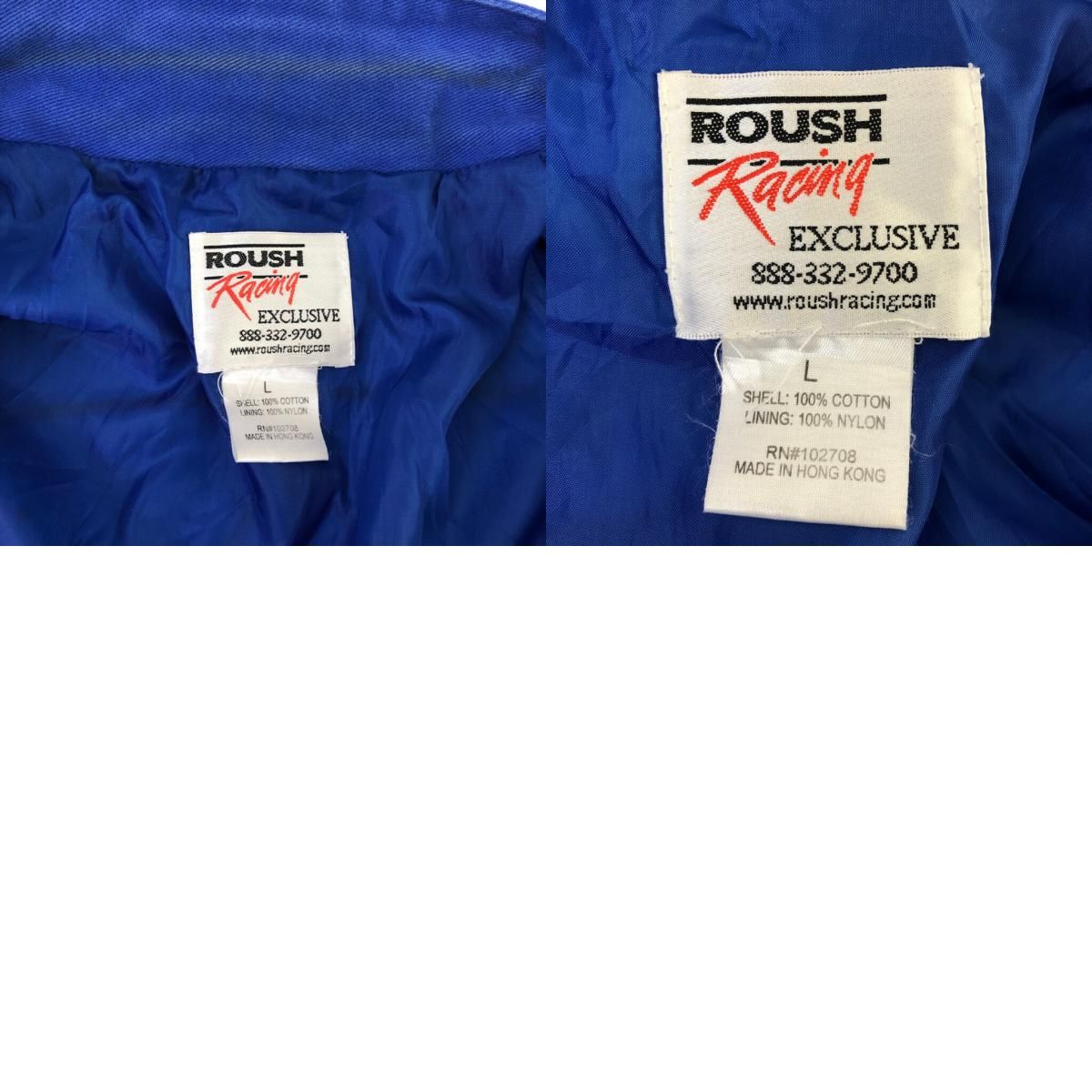 ROUSH Racing NASCAR CITGO刺繍 コットン レーシングジャケット 