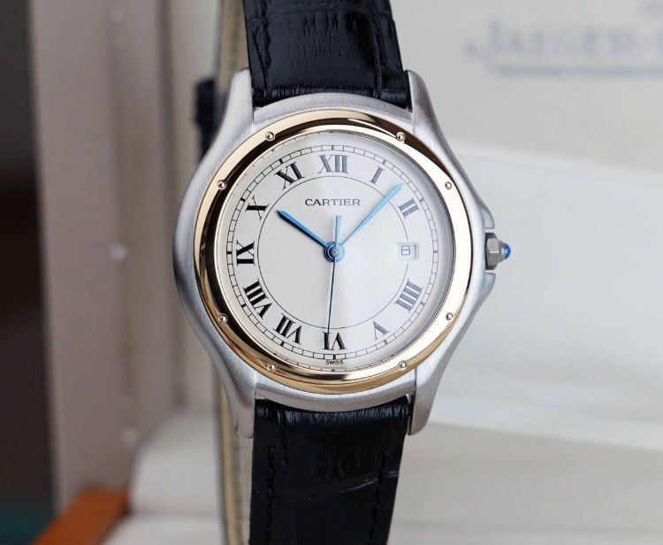 Cartier パンテールクーガーLM クオーツ メンズ 腕時計 SS